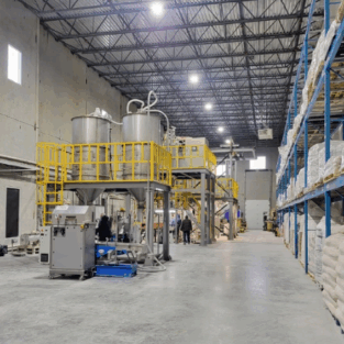 원료이송라인 자동화설비 설치완료